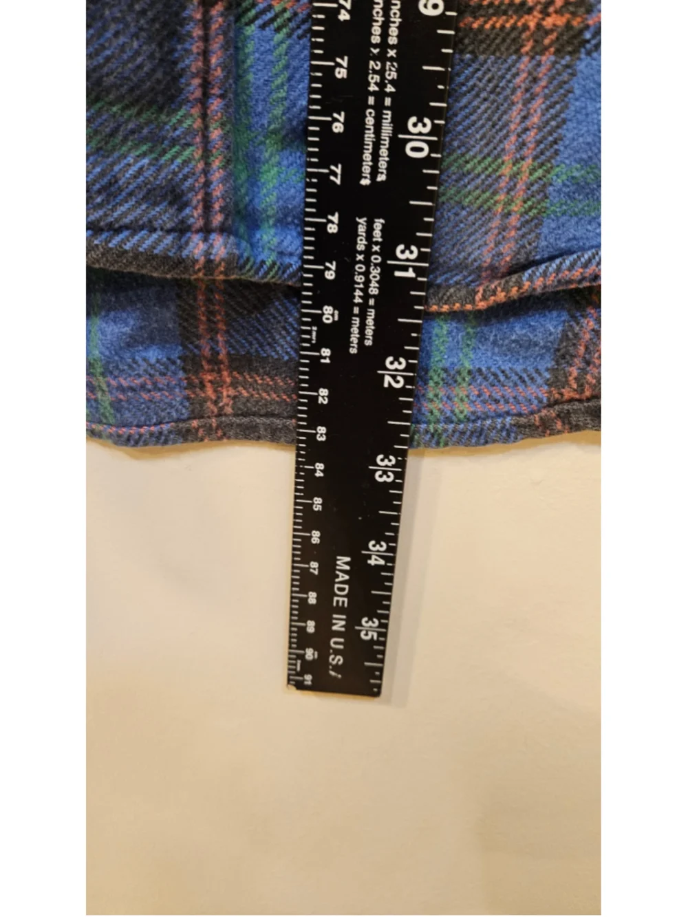 Vintage 90s Banana Republic Flannel Shirt L Made Portugal Blue Plaid Cotton